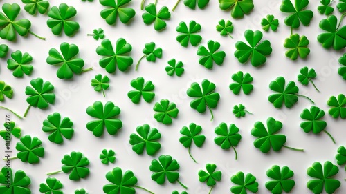 St. Patrick's Day Clover Abstract Design