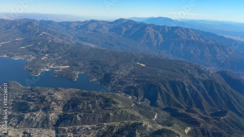 Aerial View of Big Bear Lake, California 