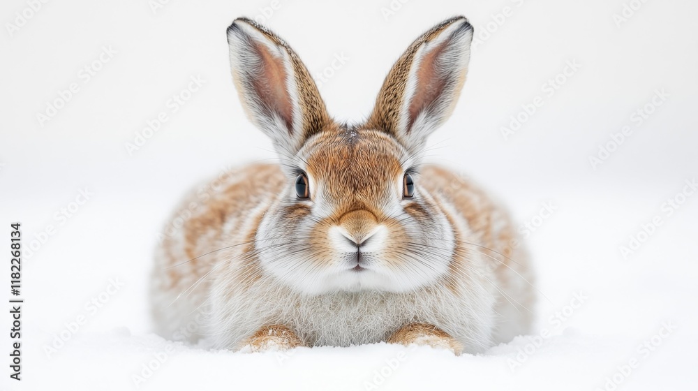 Obraz premium Jackalope on White Background. Generative AI