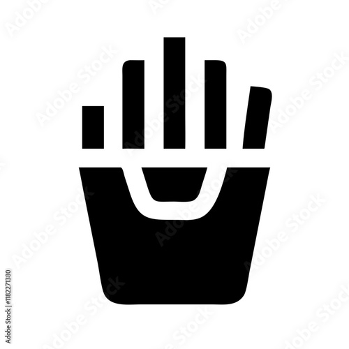french fries icon design