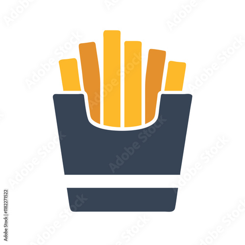 french fries icon design