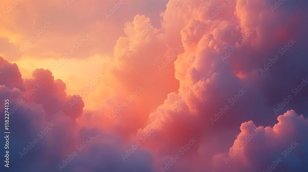 Clouds in the evening sky at sunset Clouds in the evening sky at sunset