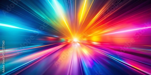 Vibrant Neon Gradient Blur Abstract Background - Modern Design