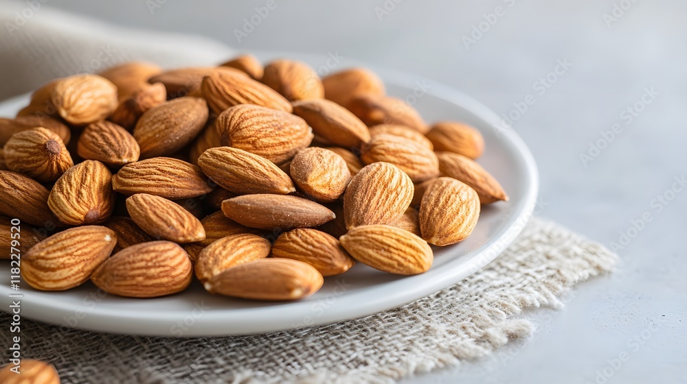 Healthy almonds close-up kitchen table food photography natural light top view nutritious snack ideas Healthy almonds close-up kitchen table food photography natural light top view nutritious snack ideas