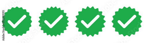 Check mark icon set. Checkmarks and confirm. Check marks for agreement, vote, confirmation, choise. Vector illustration. check box icon with correct, accept checkmark icons green tick box, check list 
