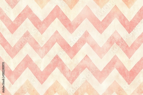 Pastel chevron pattern, textured background.