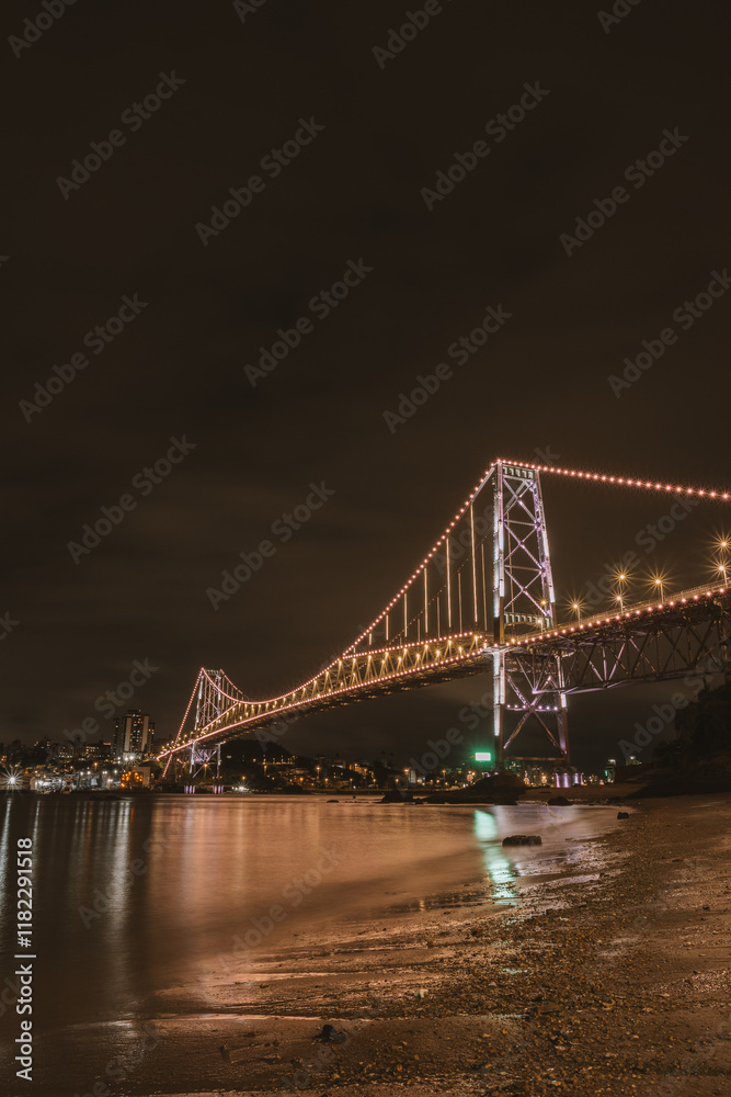 Fototapeta premium Ponte pênsil Hercílio Luz, Florianópolis, Santa Catarina, Brasil