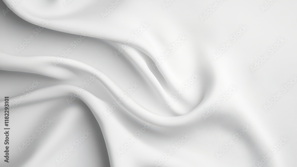 Obraz premium White fabric with a pattern that is not visible