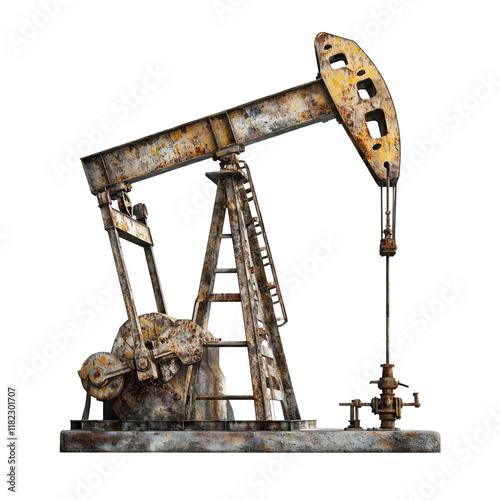 Rusty Oil Pump Jack: A Symbol of the Energy Industry's Past and Present photo