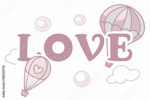 love typography vector design