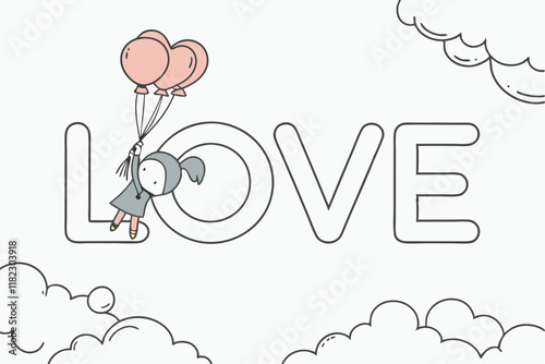 love typography vector design