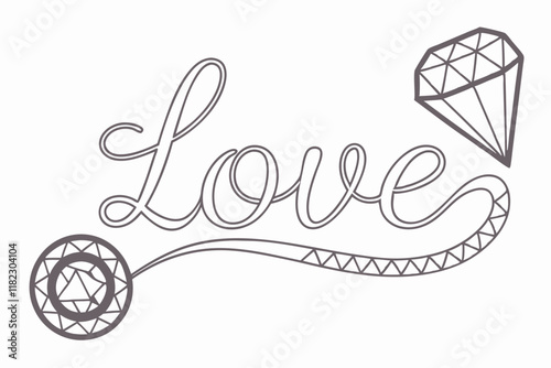 love typography vector design