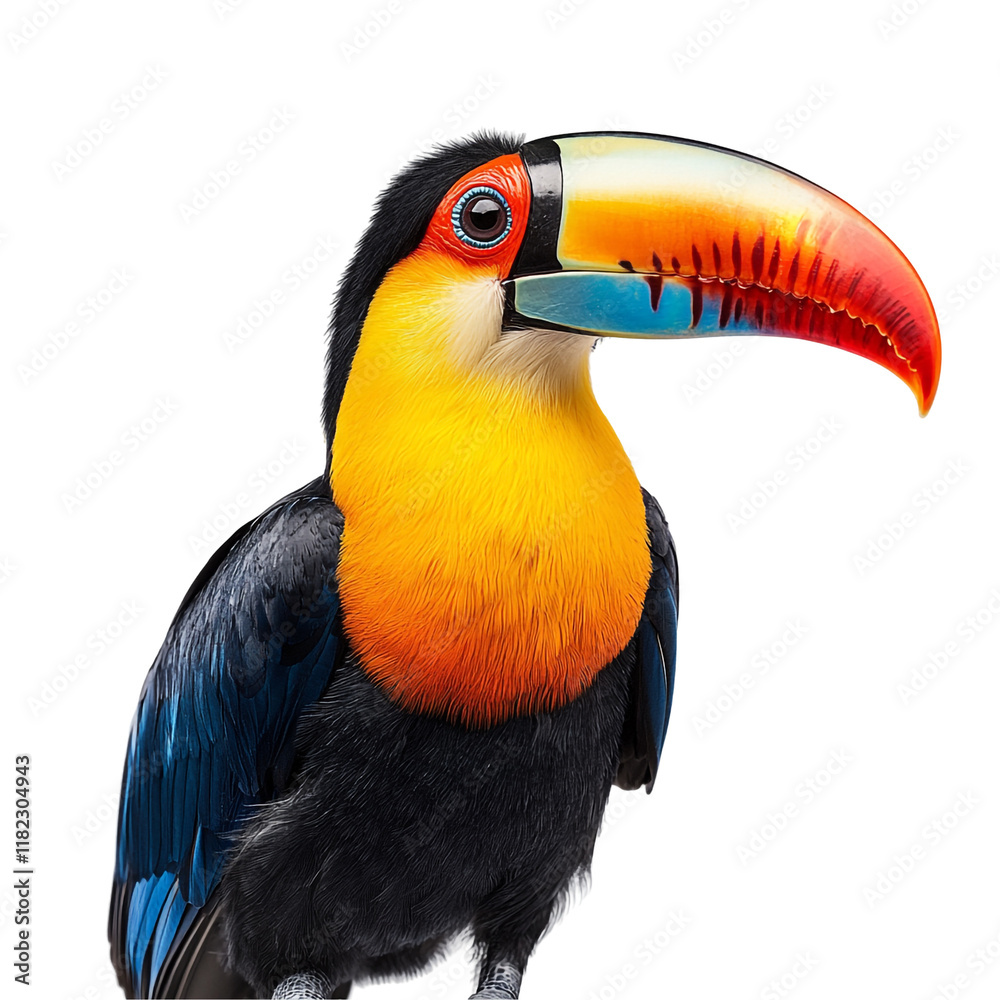 Obraz premium Vibrant Toucan Portrait: A Jewel of the Rainforest