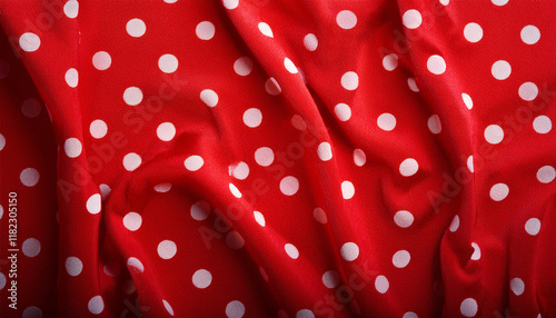 red polka dot background