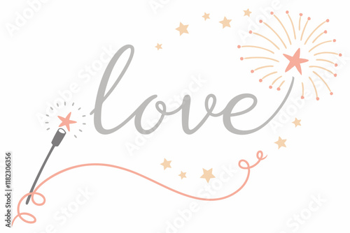 love typography vector design