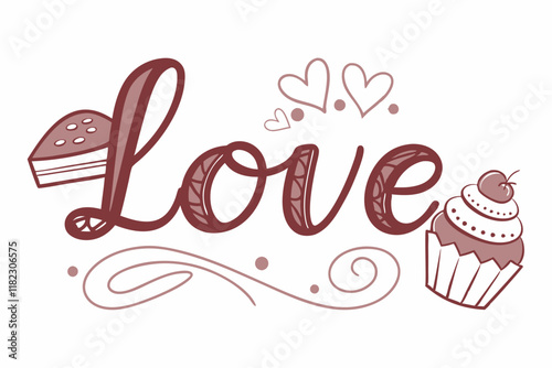 love typography vector design