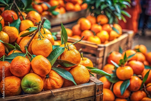 Vintage Italian Orange Still Life Photography: Sun-drenched Citrus Fruits
