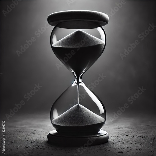 Monochrome Hourglass Only uses shades of one color focusing on f