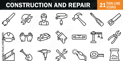 "Versatile Construction and Repair Icon Representing Building, Maintenance, and Renovation Services"