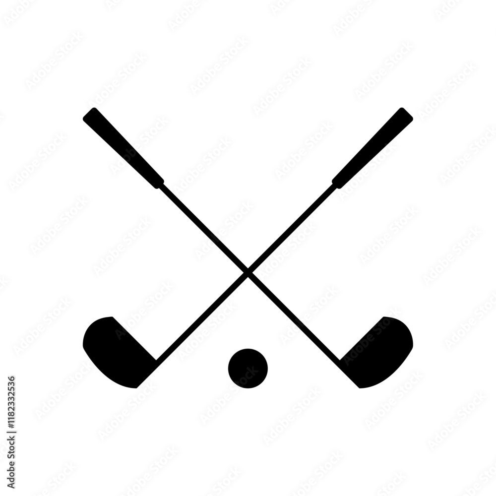 golf club icon for sports apps and website golf club icon for sports apps and website