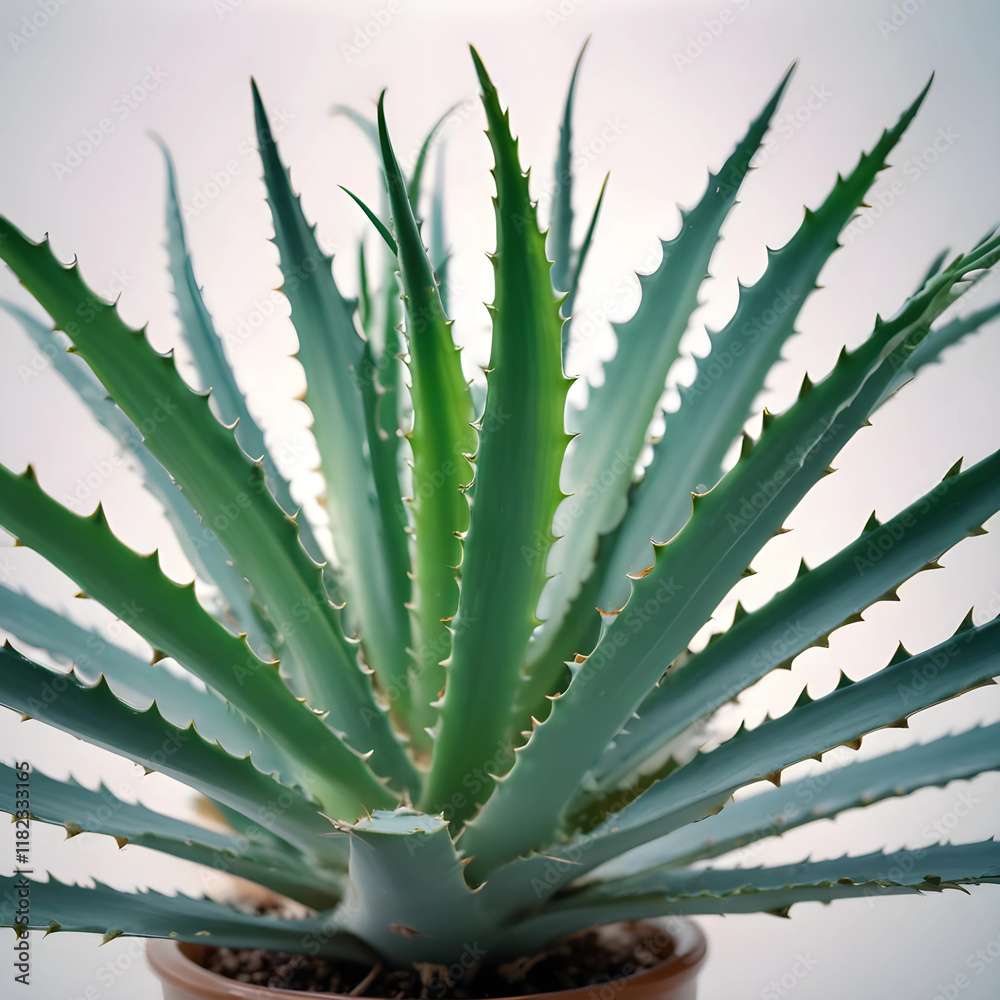 Fototapeta premium aloe vera plant in a pot