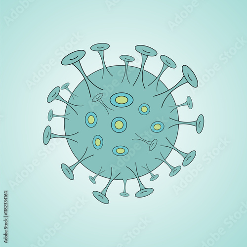 Covid Coronavirus Isolation Vector Illustration