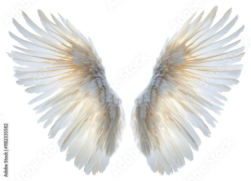 PNG Feather white wings flying feathers spiritual symbolism. photo