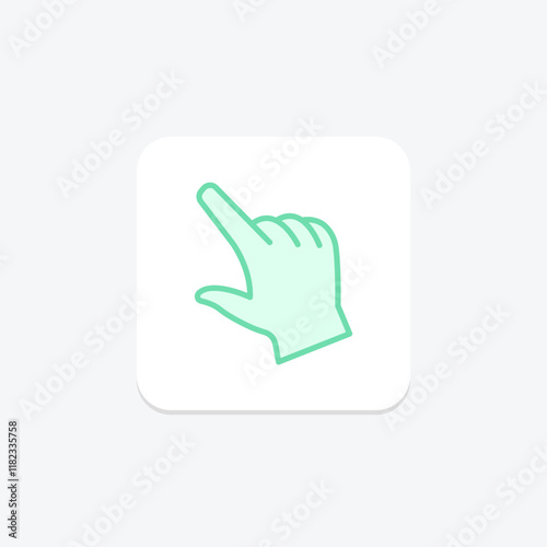 Pinch Gesture duotone line icon , vector, pixel perfect, illustrator file photo