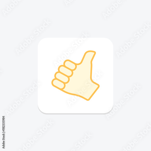 Hitchhiking duotone line icon , vector, pixel perfect, illustrator file