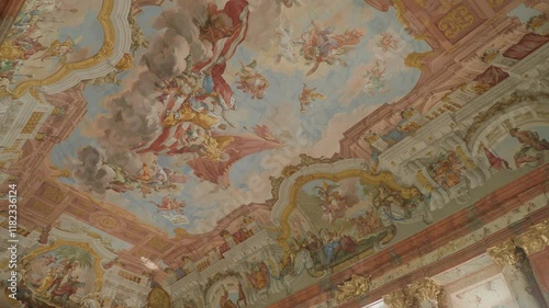 baroque ceiling painting in St. Florian abbey