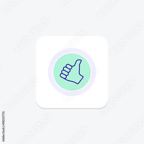 Hitchhiking color circle icon , vector, pixel perfect, illustrator file