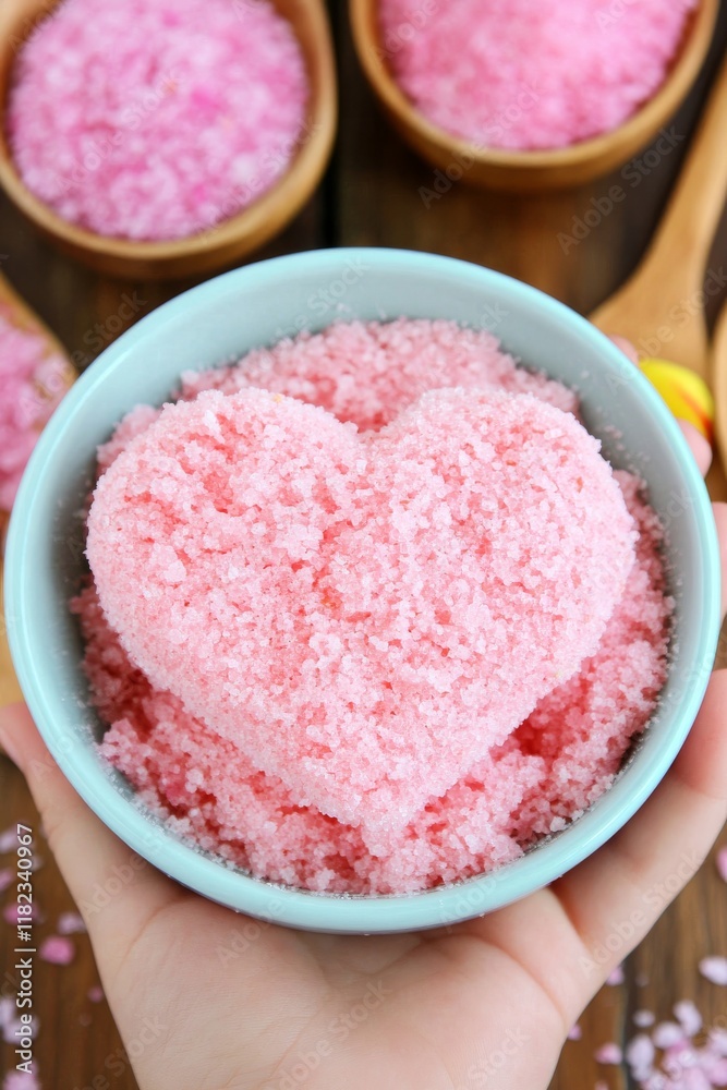Valentine's Day sensory bin with a child's hand grasping a heart Valentine's Day sensory bin with a child's hand grasping a heart