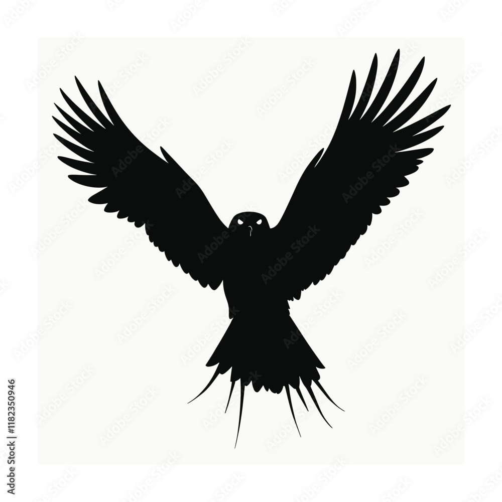 Obraz premium Bird silhouette vector illustration