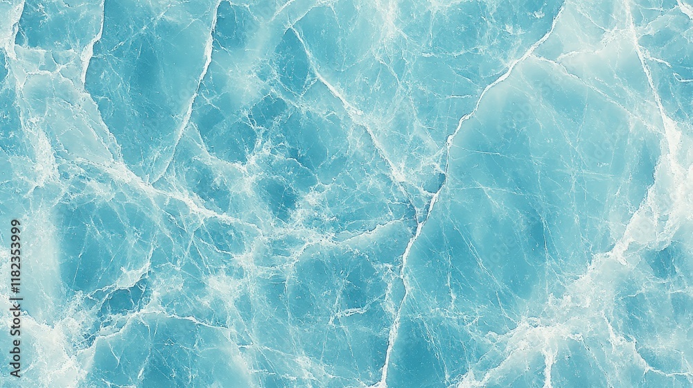 Fototapeta premium Cool blue marble texture. Ideal for backgrounds, wallpapers, or website designs. Evokes a sense of calmness and luxury.