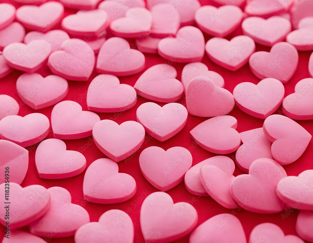 pink heart abstract background, AI-generated, valentines special background, love concept pink heart abstract background, AI-generated, valentines special background, love concept