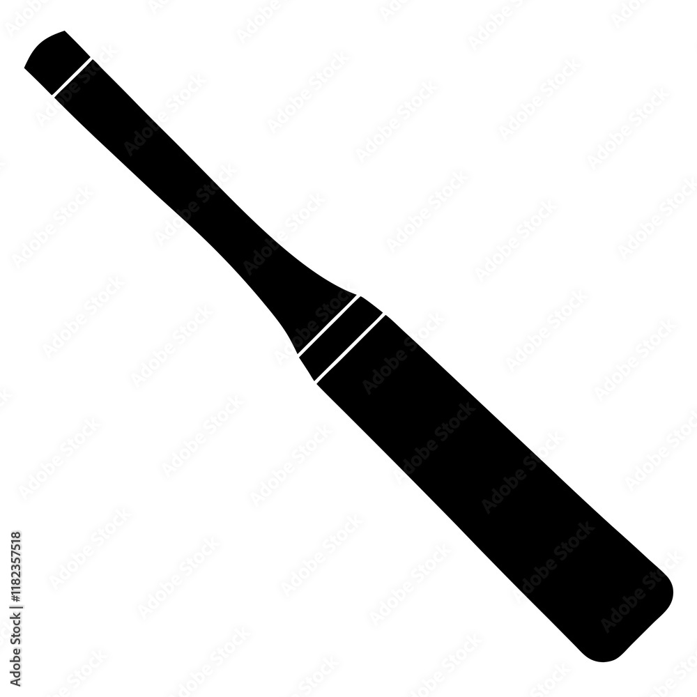 Cricket bat silhouette vector illustration Cricket bat silhouette vector illustration