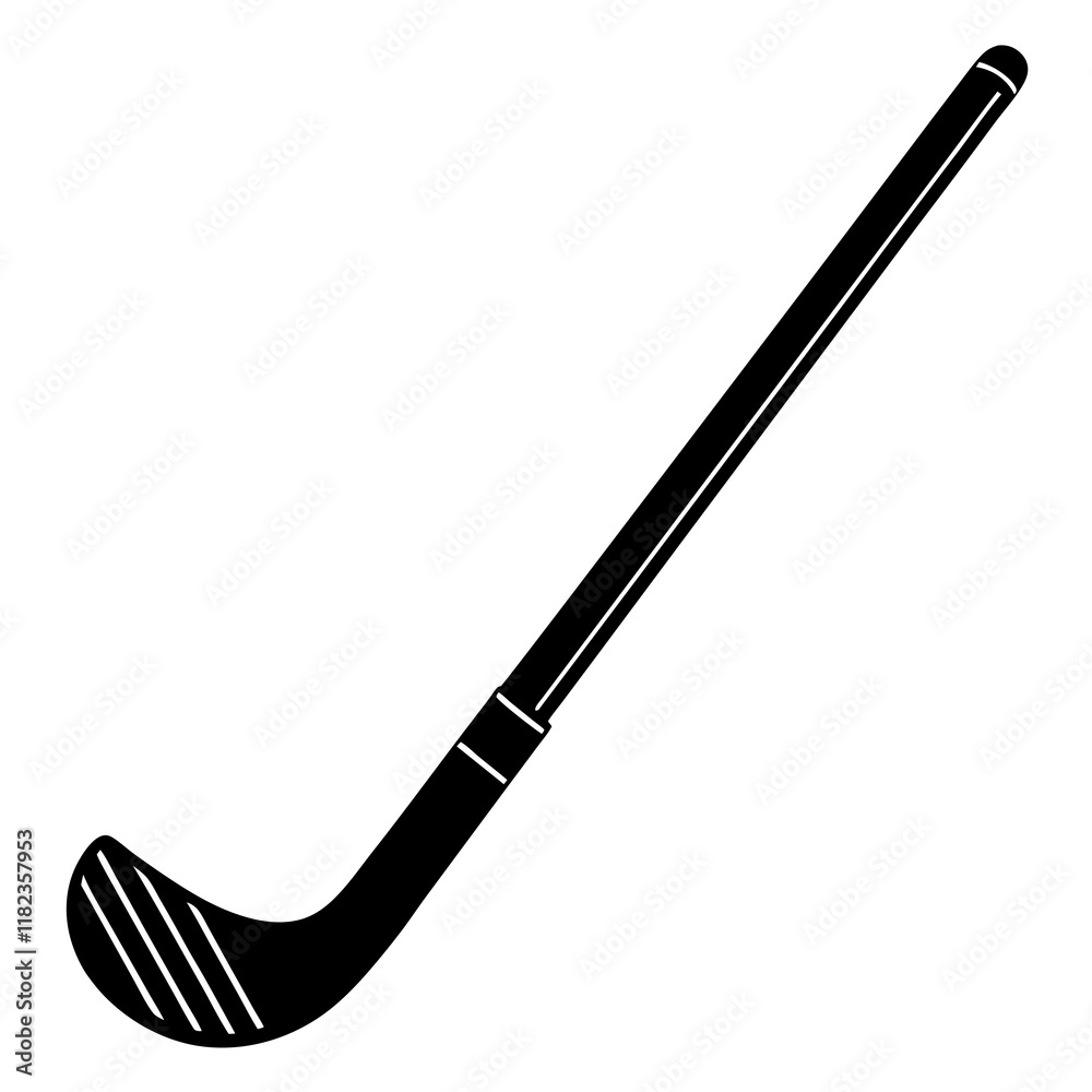 Field hockey stick silhouette vector illustration Field hockey stick silhouette vector illustration