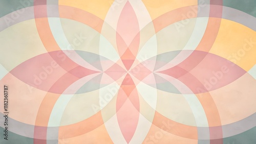 Pastel Floral Geometry"