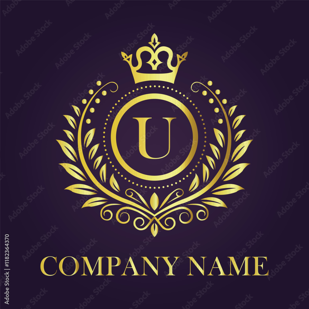 U Letter Logo Design\, image size:1000x1000