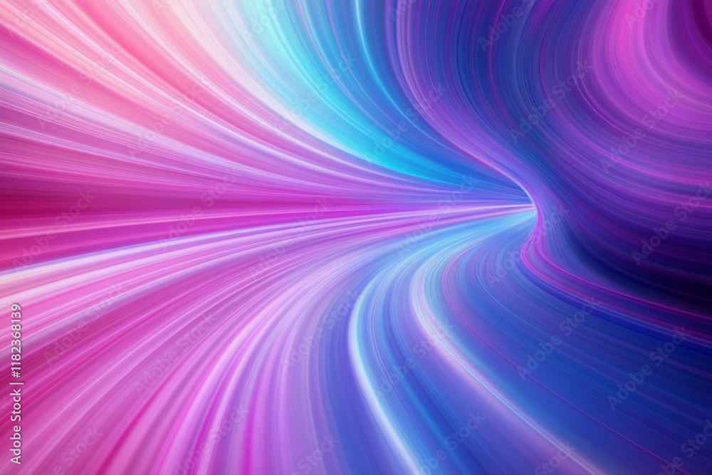 Fototapeta premium Radiant Motion Blur – Abstract Glowing Light Trails in Dynamic Motion