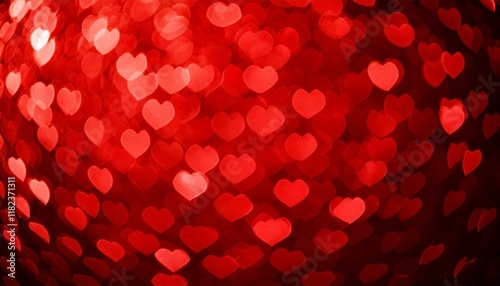 Obraz na płótnie valentines day background with red hearts w salonie