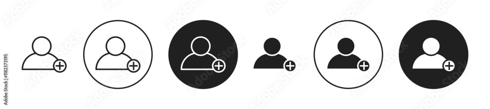 Add a new user icons collection in black and blue colors Add a new user icons collection in black and blue colors