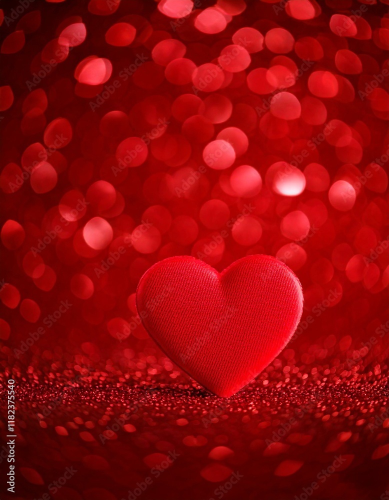 red hearts background