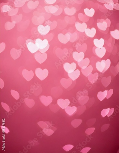 Obraz na płótnie valentine background with pink hearts w salonie