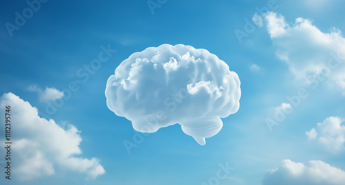 A cloud shaped like the human brain