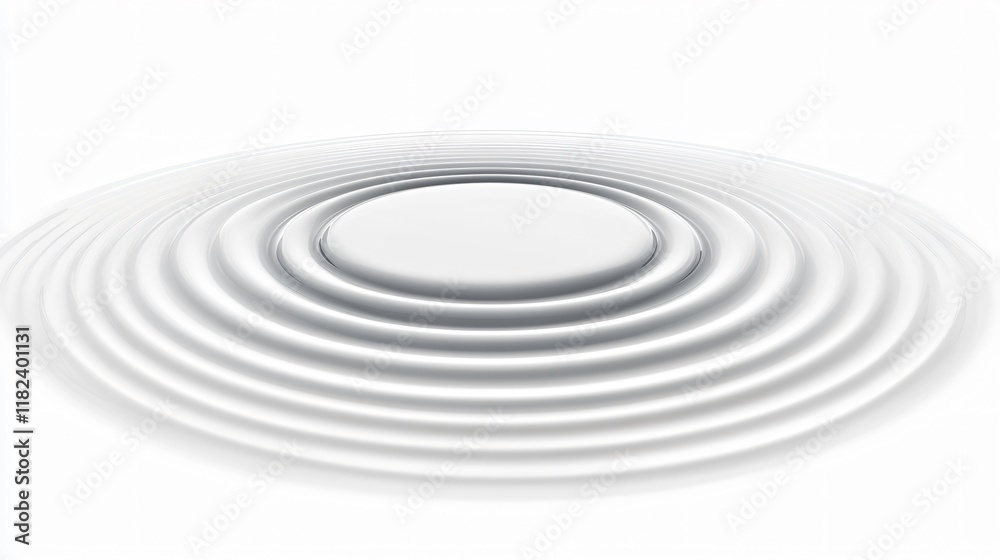 Abstract White Water Ripples Circular Pattern Design Abstract White Water Ripples Circular Pattern Design