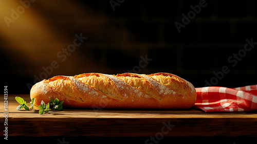 f1b0 , French baguette sandwich, Simple rustic flavors photo