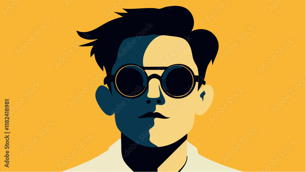 Stylish Optometrist with Glasses.eps Stylish Optometrist with Glasses.eps