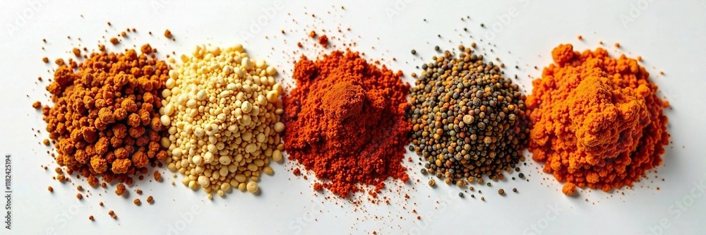 Aromatic spices blend with crispy fried chicken bits, savory, fried Aromatic spices blend with crispy fried chicken bits, savory, fried