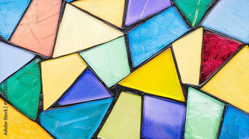 Fototapeta premium Abstract Colorful Mosaic Glass Pattern Background